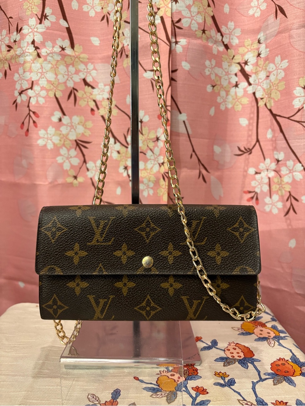 Louis Vuitton Monogram Fleuri Sarah Wallet Limited Edition 2010